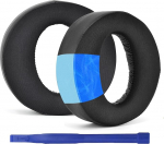 Aiivioll 1 paar PS5 k&otilde;rvapadjad, mis &uuml;hilduvad Sony Playstation PS5 Pulse 3D traadita k&otilde;rvaklappide k&otilde;rvapadjadega, sportliku jahutusgeeli ja m&auml;luvahuga k&otilde;rvapadjad (must)