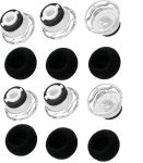 Rhinenet 6 x v&auml;ikesed vahtkattega asendusk&otilde;rvaklapid Plantronics Voyager 5200 seeria / 5200 UC Bluetooth k&otilde;rvaklappidele