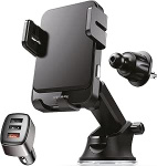 Wegman mobiiltelefoni hoidja auto laadimisfunktsiooniga 15 W Qi, nutitelefoni hoidja auto ventilatsiooni, armatuurlaua ja tuuleklaasi jaoks (koos laadija ja USB C kaabliga) MagSafe autohoidja, auto mobiiltelefoni hoidja