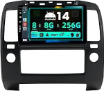 SXAUTO &brvbar;8G+256G &brvbar; Android 12 IPS Autoradio Nissan Navara 3 D40 (2004-2010) jaoks - Sisseehitatud Carplay/Android Car/DSP - LED-kaamera + MIC - DAB roolijuhtimiss&uuml;steem Fast Boot 360-CAM WiFi - 2 DIN 9-tolline
