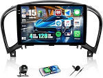 CAMECHO 4+128G Android 15 Autoradio f&uuml;r Nissan Juke J15 2010-2019/YF15 Infiniti ESQ 2011-2017, 9 Zoll Navi Radio mit Bluetooth GPS WIFI Wireless Carplay Android Auto FM RDS Mirror link +R&uuml;ckfahrkamera