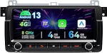 8,8-tolline Android 13 autostereo BMW E46 M3 / Rover 75 / MG ZT jaoks | 1 DIN sisseehitatud raadio traadita CarPlay & Android Car | 4G LTE Internet | 4GB RAM 64GB | GPS navigatsioon | HD IPS