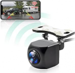 WiFi tagurduskaamera, HD 1080P 5G WiFi tagurduskaamera iPhone iPad Android telefonipadi jaoks 170 &deg; laias nurgas t&auml;htede &ouml;ise n&auml;gemise IP69K veekindel parkimisabi traadita auto, kaubiku, maasturi jaoks