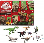 Jurassic World Chaostheorie Exklusiver Adventskalender mit 12 T&uuml;rchen, 12 Tage voller &Uuml;berraschungen, Smoothie und 8 weitere Dinosaurier-Figuren, Brooklynn-Figur, JGM17