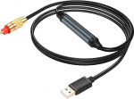 GINTOOYUN USB optilise audio adapter - USB A kuni fiiberoptiline SPDIF port &uuml;hendus 2 m / 6.5 ft Female konverteri kaabel arvuti s&uuml;learvuti fiiberoptiline kasti