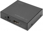 DIGITUS DS-46304 HDMI Splitter 1x2 - sisend: V&auml;ljund: 1 port / v&auml;ljund: 1 port / v&auml;ljund: 1 port / v&auml;ljund: 1 port / v&auml;ljund: 1 port HDTV: 4096 x 2160p - HDCP 1.3 - DTS Digital, Dolby Digital, DTS-HD, Dolby True HD, DSD Audio, HD/HBR.