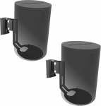 EMAQUIN seinakinnituspaar (2 tk) Sonos Era 100 k&otilde;laritele (p&ouml;&ouml;ratav ja kallutatav, &uuml;hildub Sonos Era 100-ga, must paar)