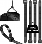 100 x kaablisidemed 300 x 7,6mm