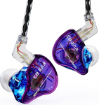 Yinyoo KBEAR Storm juhtmega k&otilde;rvaklapid 10mm Magnetic Dynamic Driver In-Ear Earphones Deep Bass Wired Wired Noise Isolating Headphones (Sinine lilla, ilma mikrofonita)