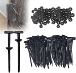 Universal-Kabelbinderschnalle, Nylon, 50/100 St&uuml;ck, robust, selbstsichernd, Nylon-Kabelbinderhalter, Kabelbinder f&uuml;r Auto, Mehrzweck-Kunststoff-Kabelbinder, Werkzeug f&uuml;r die t&auml;gliche Reparatur im Auto