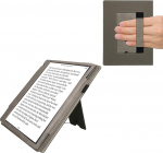 kwmobile kaitsekott &uuml;hildub Pocketbook InkPad Eo/Bigme InkNote Color+ Flip Case'iga - kate koos k&auml;erihmaga - kompass Vintage Grey