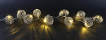 LED Ball Garland Fairy Lights 1 meetri 10 LED Warm White Balls Lantern Silver Indoor Room Decoration Ball Fairy Lights Battery Operated Balls Christmas Decoration Garland Chain Lights Garland