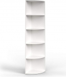 Vicco Ecki Wall Shelf, Standing Bookcase, White, 40 x 180 cm