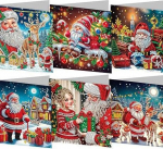 ycyingcheng Full Round Drill J&otilde;ulukingi teemantp&auml;rgade maalimine Rhinestone Kits, Crystal Rhinestone Painting Pictures for Home Wall Decor (B18)