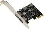 KALEA-INFORMATIQUE PCI EXPRESS PCIe USB 3.0 2 Port 5G A Card - Car Powered with NEC D720202 Chipset