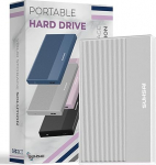 SUHSAI External Hard Drive 250GB External Hard Drive Backup Drive USB 3.0 High Speed Data Transfer Hard Drive Compatible with Mac Laptop Desktop Game Console - Silver