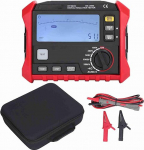 Isolatsioonitakistuse tester, maandustakistuse tester, Megohm tester, Ohmmeeter, digitaalne, multifunktsionaalne, koos polarisatsiooniindeksiga, PI m&otilde;&otilde;tmine, DAR neeldumissuhe jaoks