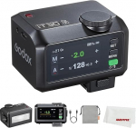 Godox iT30Pro F iT30ProF Mini-Blitz Kompatibel mit Fuji-Kamera, TTL-Autobelichtung, HSS 1/8000 Sekunden, 2,4 G Wireless Xsystem, 7,1 cm Vollfarb-Touchscreen, Lithium-Akku (schwarz)