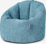 Lounge Pug, Cuddly Lounge Chair Sofa Bed Cord Turquoise