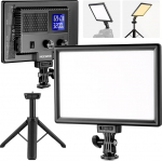 NEEWER 9-tolline LED-videovalgus paneel Dimmitav pehme valgus DSLR-kaamerale koos mini statiiviga 4000 mAh aku USB t&uuml;&uuml;p C pordid 3200K ~ 5600K CRI95 + 600Lux fotograafia videosalvestus otse&uuml;lekanne NL-116AI