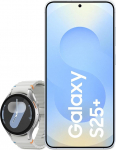 Samsung Galaxy S25+ AI nutitelefon Galaxy AI-ga, 12GB RAM, 256GB m&auml;lu, Icyblue, 3-aastane tootja garantii + Galaxy Watch7 nutikell.