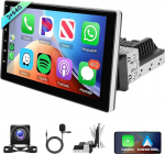 2G + 64G traadita Carplay Android autoradio 1 DIN traadita Android auto GPS navigatsiooniga WiFi 9-tolline puuteekraaniga autoraadio koos peeglilinkiga Bluetooth FM / RDS raadio EQ / USB roolijuhtimispuldiga