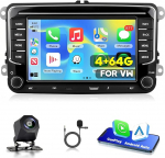 4GB + 64GB autoraadio VW Passat B6 T5 Golf 5 6 Polo 6R Tiguan T5 Jetta Seat Skoda - Carplay Android autostereo GPS WiFi FM/RDS raadio SWC Canbus Bluetooth EQ Type-C+ tagurduskaamera