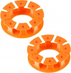 2 Pack oranžid &uuml;mmargused kaabliklambrid isekleepuvad ideaalsed USB-kaablite, Lightning-kaablite, arvuti toitejuhtmete ja muude tarvikute organiseerimiseks.