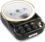 Kaasaskantav 4-in-1 CD-m&auml;ngija Bluetooth-k&otilde;lariga FM-raadio, Bluetooth 5.3 k&otilde;lar koos timmitava &ouml;ise valgusega, sisemine 4000 mh aku, must