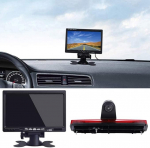 Transporter Van piduritulede kaamera tagurduss&uuml;steem 3. piduritulega koos tagantj&auml;rele vaatamise kaameraga + 7-tollise LCD-ekraani monitoriga asendamine Ford Transit Connect 2014-2017 Business MPV SUV bussile