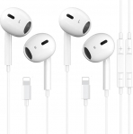 Apple MFi sertifitseeritud iPhone k&otilde;rvaklapid Wired In-Ear Lightning k&otilde;rvaklapid, mis &uuml;hilduvad iPhone 14/13/12/11/8/7/X/Pro/Pro Max iPad 2 Packiga