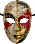 K&auml;sitsi valmistatud maskeraadi Veneetsia ball mask Volto n&auml;omask Partei karneval