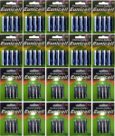Eunicell 80 leelispatarei pakend - 40 x AA ja 40 x AAA - 20 x 4 blisterpakendis Multipakendis