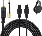 SOULWIT k&otilde;rvaklappide kaabel Sennheiser HD660S/HD660S2/HD650/HD600/HD580/HD58X/HD565/HD545/HD535/HD525/HD265/Massdrop HD6XX, pikenduskaabel 3,5 mm pistikuga ja 6,35 mm adapteriga PVC (1,2 m/4 tolli)