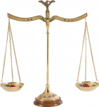 Deco 79 30651 12" W x 12" H Brass Scale