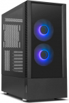 NOX XTREME PRODUCTS HUMMER NEMESIS Mid-Tower Micro ATX; ATX, karastatud klaasist esiosa ja k&uuml;lg, l&otilde;pmatu ARGB LED ventilaatorid, kuni 8 ventilaatorit, suur graafika, USB 3.0, must