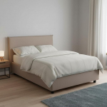 Talamo Italia - Asmara Kaheinimesevoodi, 100% Made in Italy, eesmine avamine + madrats 120 x 190 cm, Dove Grey
