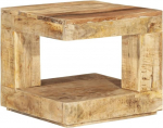 vidaXL kohvilaud elutoa laud diivanilaud kohvilaud k&uuml;lglaud elutoa teelaud puidust laud 45 x 45 x 40 cm t&auml;ispuidust mango
