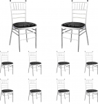 Trimming Shop Velvet Chair Seat Covers, Dining Chair Seat Covers, Set of 10, Velvet Dining Chair, Stretch Seat Protectors, Slipcovers for Dining Room, Restaurant, Banquet, Wedding, Christmas, Party,