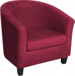 Tugitooli kate tugitoolidele, Tub Diivan Slipcover Velvet Fabric Club Chair Chair Covers Stretch Armchair Cover eemaldatav pestav diivan Diivan Cover (veinipunane)