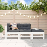 Modulares Gartensofa Kiefer als Garten-Ecksofa mit Latten-Design aus massivem Kiefernholz f&uuml;r gem&uuml;tliche Stunden auf der Terrasse, 3 STK.