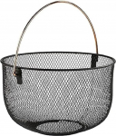 APS leiva- ja puuviljakorv, metallist korv, must korv vasefektiga k&auml;epidemega, l&auml;bim&otilde;&otilde;t 30 cm, k&otilde;rgus 19 cm