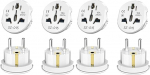 VIEVRE 4 tk universaalne pistikupesa adapter, pistikupesa adapter Hiina Euroopasse, universaalne adapter Euroopale, USA, UK, Tai, &Scaron;veits, Hiina, Itaalia (2 tk)