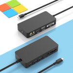 Microsoft Surface Thunderbolt 4 dokkimisjaam kolme kuvariga, 10-in-1 Surface dokkimisjaam 4K HDMI+DP+VGA jaoks Surface Pro 11/10/9/8/X/7+/7, Laptop 7/6/5/4/3, Laptop Studio 2/1, Go 4/3/2/1