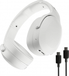 Skullcandy Crusher Evo Over-Ear juhtmevabad k&otilde;rvaklapid Sensory Bassiga, 40 tundi aku kestvust, lisalaadimiskaabel, mikro, &uuml;hildub iPhone'i, Androidi ja Bluetooth seadmetega, Bone