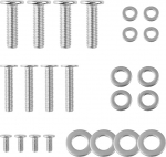 Tabanzhe Universaalne teleri kinnituskomplekt - 24 Pack M4/M6/M8 Vesa kruvid koos seibidega Roostevabast terasest teleri kinnituskruvid teleri statiivide monitori seinakinnitusele