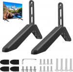 MEETOZ TV Stand jalad Universaalne TV Stand Upgrade TV Base Stand koos kruvidega asendusjalad Stand for 32"-65" LCD LED Plasma Flat Screen Black