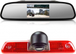 Tagurduskaamera Transpordi aken + 4,3-tolline tahavaatepeegel Pidurituli auto katusel tagurduskaamera Peugeot Expert / Fiat Scudo / Citroen Jumpy 2007-2016 jaoks