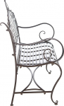 Safavieh metallist &otilde;uepink, maal&auml;hedane pruun, 50 x 116 x 102 cm