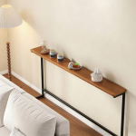 Konsolentisch - Schmales Glasdesign f&uuml;r Wohnzimmer, ideal f&uuml;r kleine R&auml;ume, funktionaler Beistelltisch f&uuml;r Flur oder Sofabereiche, anpassbare M&ouml;bell&ouml;sung